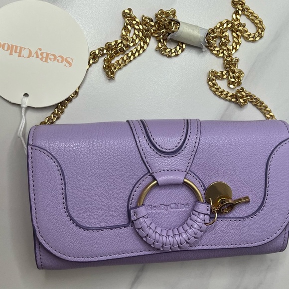 See by Chloe Hana Continental Chain Wallet in Lilac Breeze - Picture 8 of 11